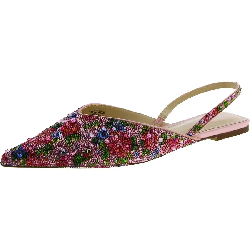 Women's Glitter - Embellished Ballet Flats in Silver for a Sparkly Party Look Betsey Johnson Womens Vance Embellished Pointed Toe Slingbacks Women's Glitter - Embellished Ballet Flats in Silver for a Sparkly Party Look Betsey Johnson Womens Vance Embellished Pointed Toe Slingbacks