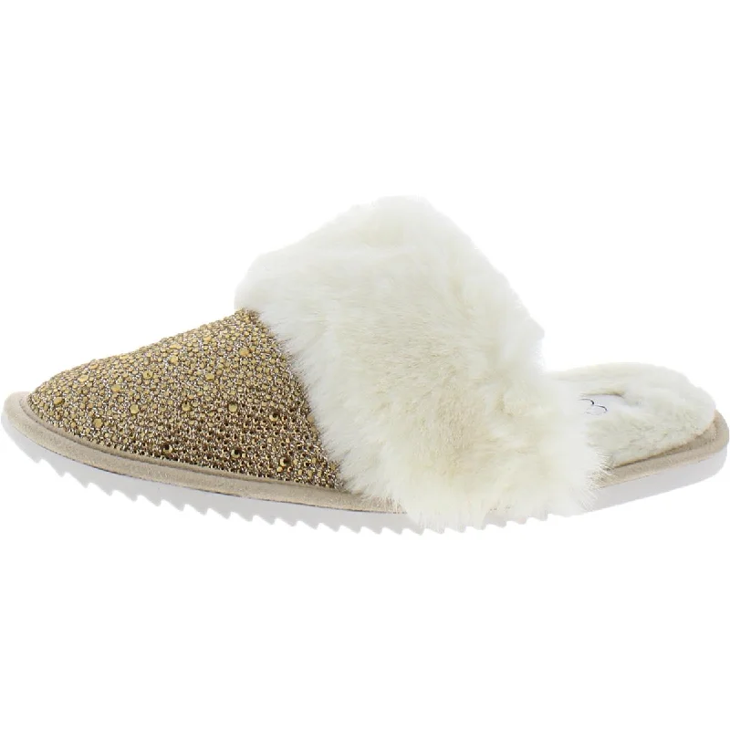 Women's Gel - Cushioned Slippers with a Soft Sole in Blue for All - Day Comfort Jessica Simpson Women's Jessenia Slip On Faux Fur Embellished Slipper Women's Gel - Cushioned Slippers with a Soft Sole in Blue for All - Day Comfort Jessica Simpson Women's Jessenia Slip On Faux Fur Embellished Slipper