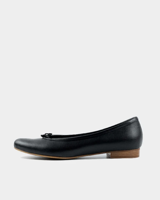 Women's casual shoes for walking long distances Audrey Pumps Black grape leather ballerinas Women's casual shoes for walking long distances Audrey Pumps Black grape leather ballerinas