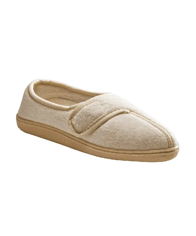 Women's Ballet Flat - Style Slippers with a Rhinestone Embellishment in Silver for a Glamorous Touch Womens Adjustable Terry Slippers Women's Ballet Flat - Style Slippers with a Rhinestone Embellishment in Silver for a Glamorous Touch Womens Adjustable Terry Slippers