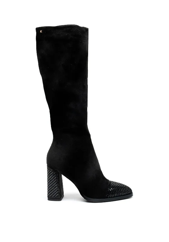 women's boots for travelKate Appleby Edgware Embellished Knee-High Boots, Black