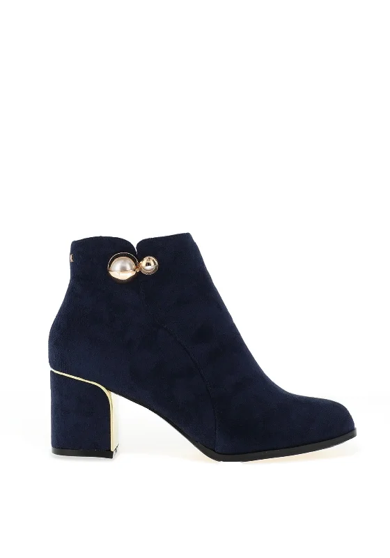 women's boots with adjustable strapsKate Appleby Llminster Pearl Heeled Boots, Sapphire