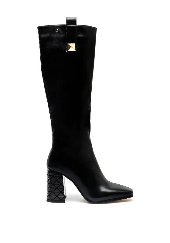 women's boots with round toesUna Healy My Attic Knee High Boots, Vinyl