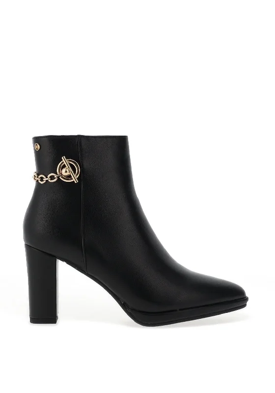 women's boots from ItalyZanni & Co Bimban Chain High Heeled Boots, Black Ink