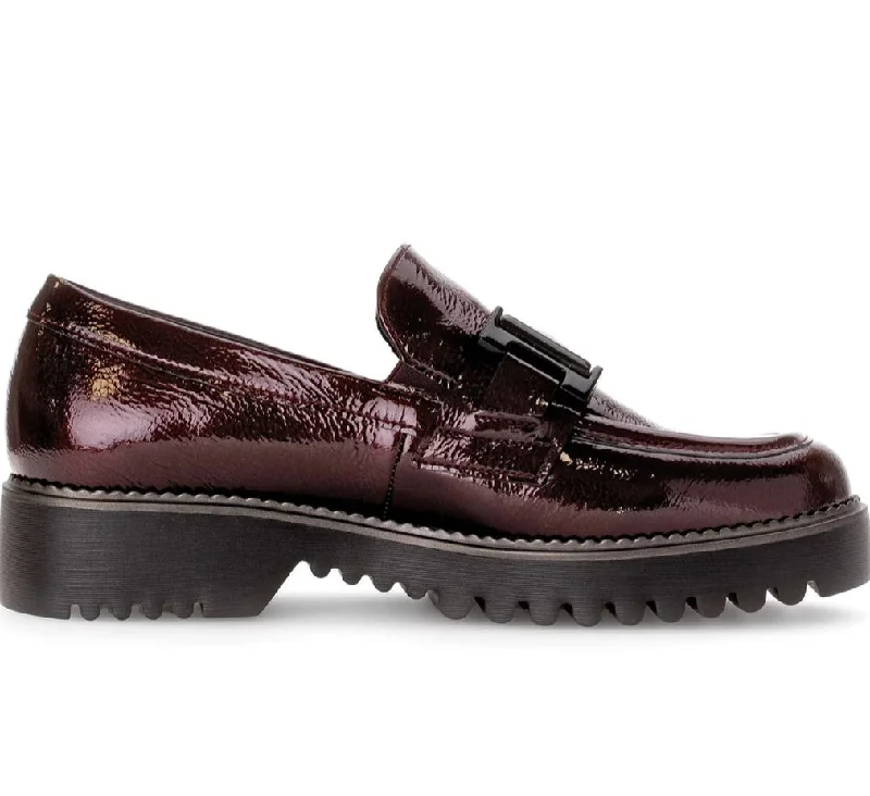 Women's Geometric - Patterned Loafers in Multicolor for a Fashion - Forward Look52.452.88 Burgandy Loafer