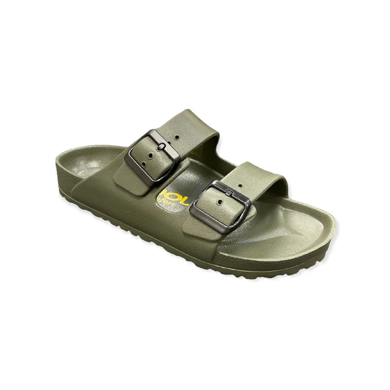 Women's Thong Sandals with a Beaded Design in Multicolor for a Beachy AestheticAlex EVA - Olive