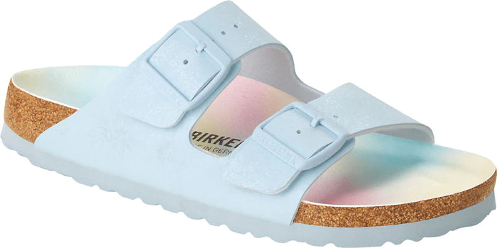 Women's Rhinestone - Embellished Open - Toe Sandals in Silver for a Glamorous Party LookBirkenstock Arizona Vegan Ombre