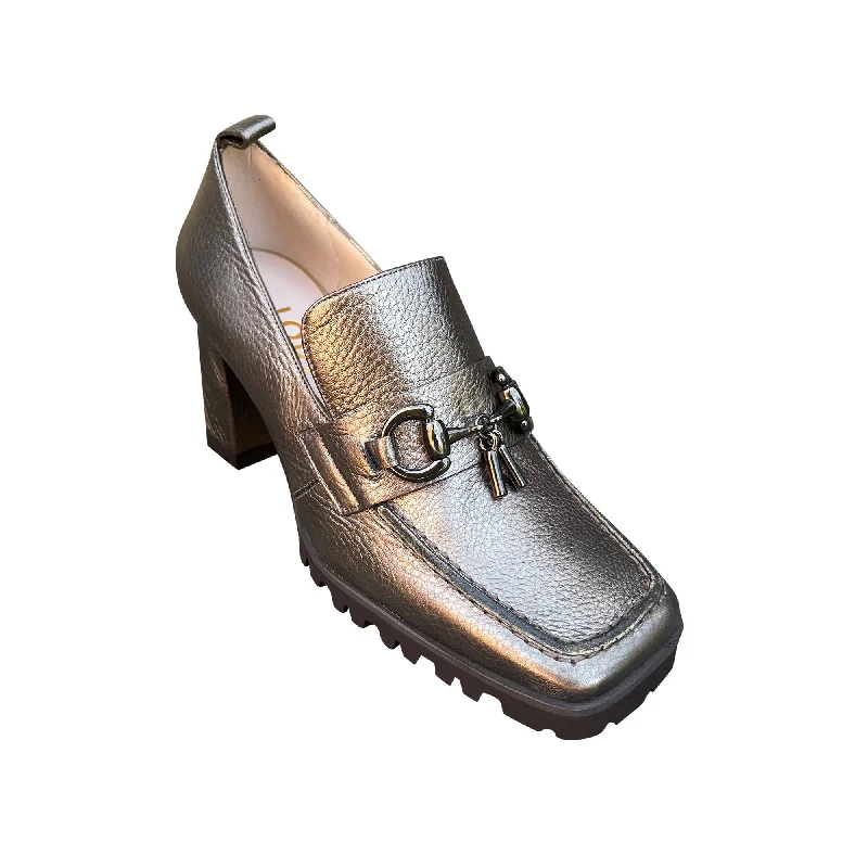 Shock - Absorbing Women's Loafers in Gray for Active LifestylesSICILIA Moon Stone