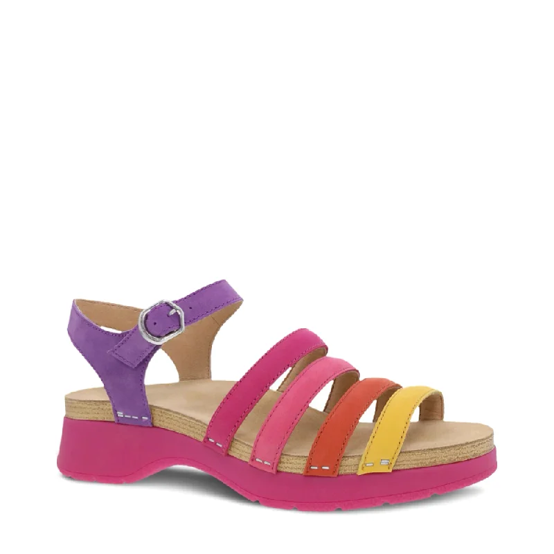 Women's Thong Sandals with a Beaded Design in Multicolor for a Beachy AestheticDansko Women's Roxie Strap Sandal in Multi Nubuck