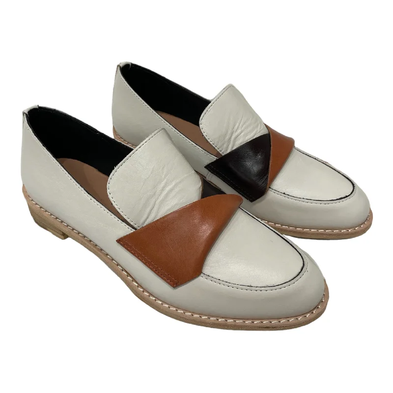 Adjustable Strap Women's Loafers in Tan for a Custom FitFlatsash Cowman Orange/White