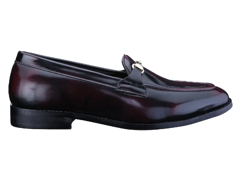 Lightweight Women's Mesh - Paneled Loafers in White for BreathabilityHenley Patent Cherry/Black Horsebit Buckle Loafers.