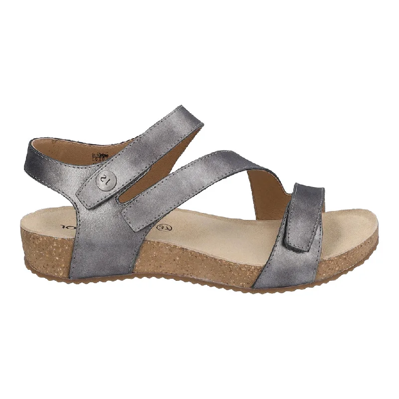 Orthopedic Women's Sandals with Arch Support in Gray for Foot HealthJosef Seibel 78519 Tonga 25 38 700 Anthrazit