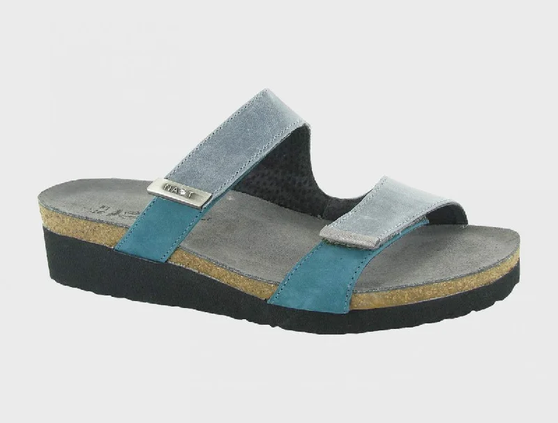 Vintage Slate / Teal Nubuck / Silver Thread