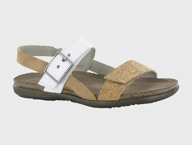 Women's Sandals with a Glitter - Coated Strap in Gold for a Sparkly Summer OutfitNaot Norah