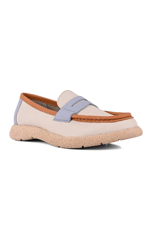 Sustainable Women's Recycled Material Loafers in Gray for Eco - Conscious ShoppersOPRAH