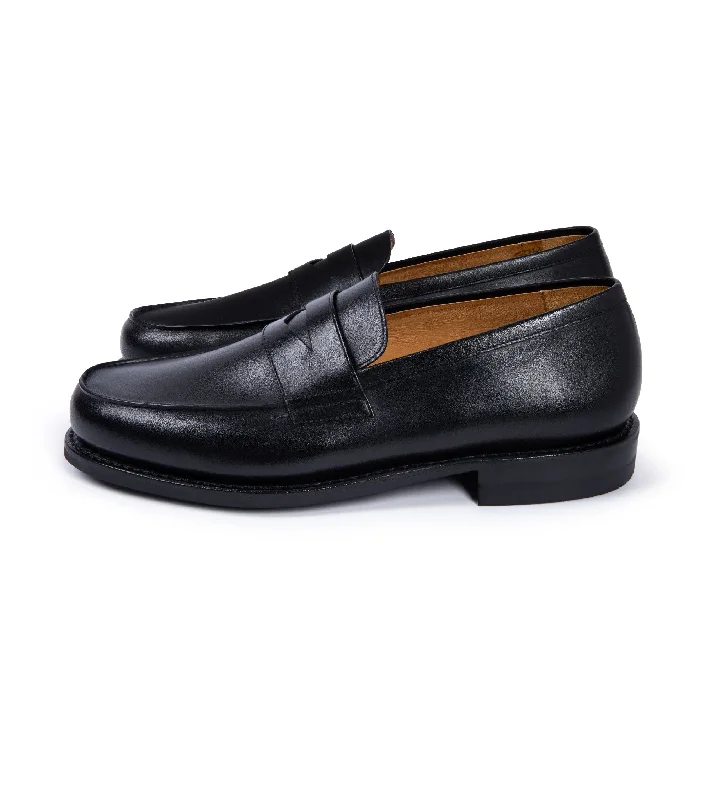 Child - Friendly Women's Loafers in Purple for Moms on the GoParaboot Adonis Leather Loafer: Noir