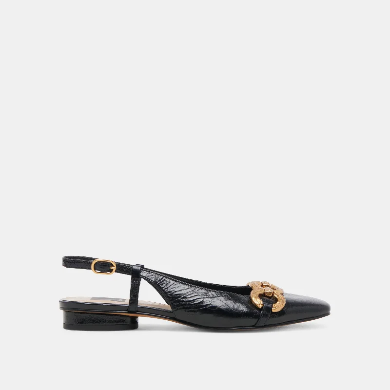 Women's Premium Leather Tassel Loafers in Dark Brown for a Classic Office LookRAMANO FLATS MIDNIGHT CRINKLE PATENT