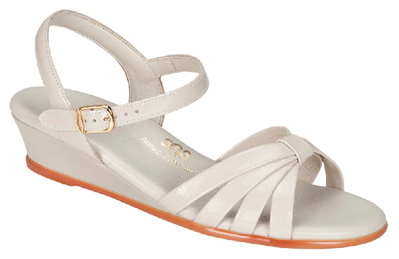 Sustainable Women's Recycled Material Sandals in Beige for Eco - Conscious ShoppersSAS Strippy