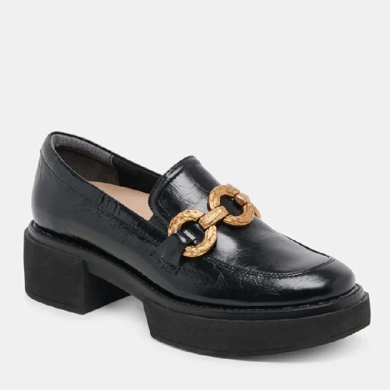 Waterproof Women's Loafers in Black for Rainy DaysSheena