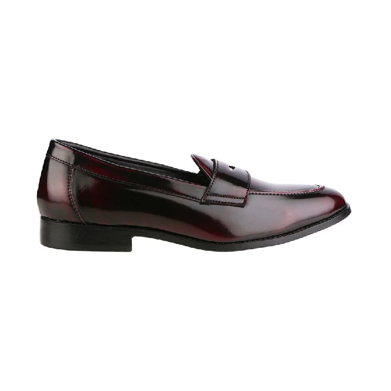 Shock - Absorbing Women's Loafers in Gray for Active LifestylesSiena Timeless Patent Cherry/Black Classic Penny Loafers