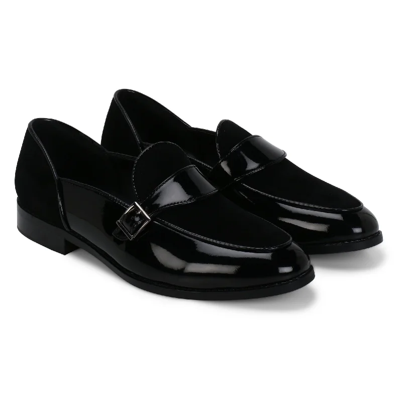 Child - Friendly Women's Loafers in Purple for Moms on the GoKingston Black Single Monk Loafer