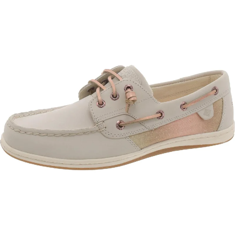 Women's Tassel - Trimmed Oxfords with a Low Heel in Olive Green for a Trendy TwistSperry Womens Leather Flat Boat Shoes