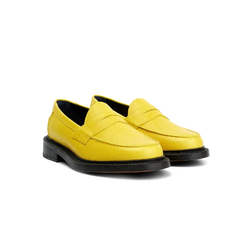 Sustainable Women's Recycled Material Loafers in Gray for Eco - Conscious ShoppersThe Ellis Penny Loafer, Canary