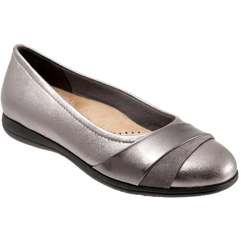 Women's Patent Leather Oxfords with a Glossy Finish in Gold for a Glamorous Night OutTrotters Womens Danni Arch Support Slip-On Shoes