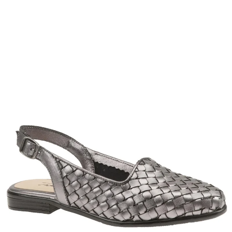 Women's Geometric - Patterned Oxfords in Multicolor for a Fashion - Forward StatementTrotters Womens Lea Leather Slingbacks