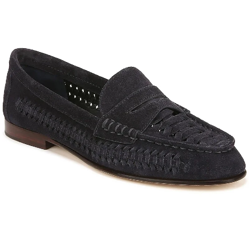 Plus Size Women's Wide - Fit Oxfords with Double Stitching in Black for DurabilityVeronica Beard Womens Penny Suede Loafers