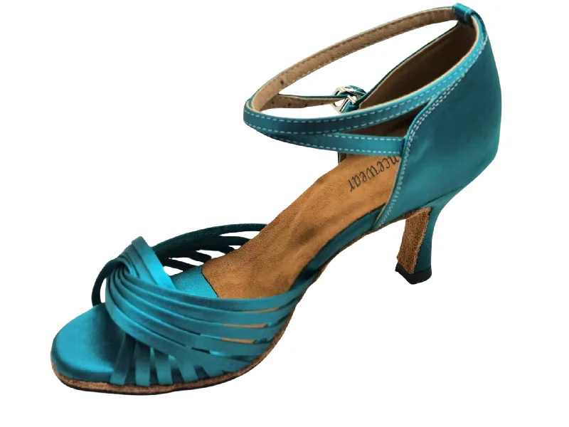 Stretchable Canvas Jazz Dance Shoes in Black for Comfortable MovementsBest Shoes for Salsa Latin Dance Turquoise Color