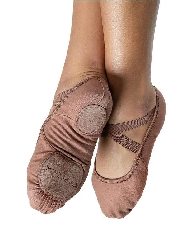 Lightweight Synthetic Flamenco Dance Shoes in Maroon for Easy ManeuveringCapezio 2037W Ladies Hanami Ballet Shoe Mocha