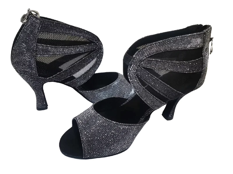 Stretchable Canvas Jazz Dance Shoes in Black for Comfortable MovementsGrey Dance Shoes for Salsa Latin Social Dancing