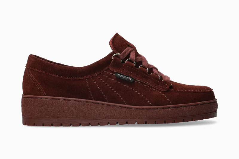 Women's Sneakers with Hidden Wedges for a Subtle Height Boost and Added StyleLady - Cordovan