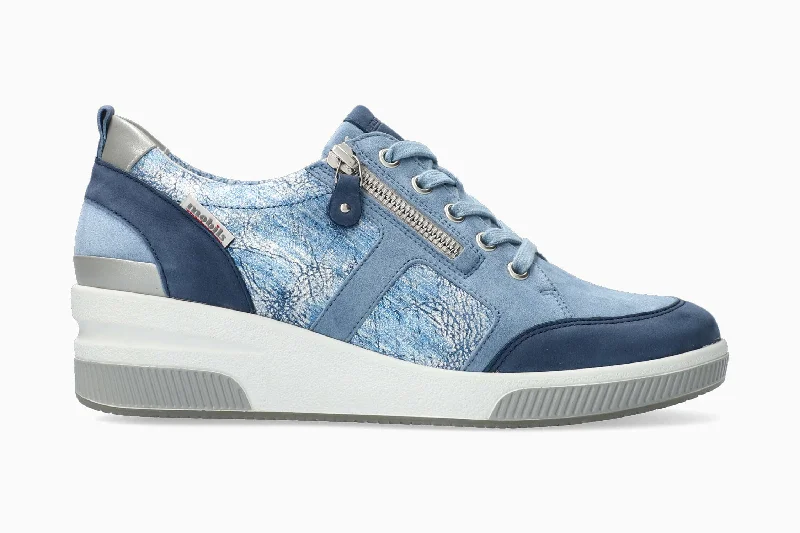 Women's Sneakers with Hidden Wedges for a Subtle Height Boost and Added StyleTrudie - Denim