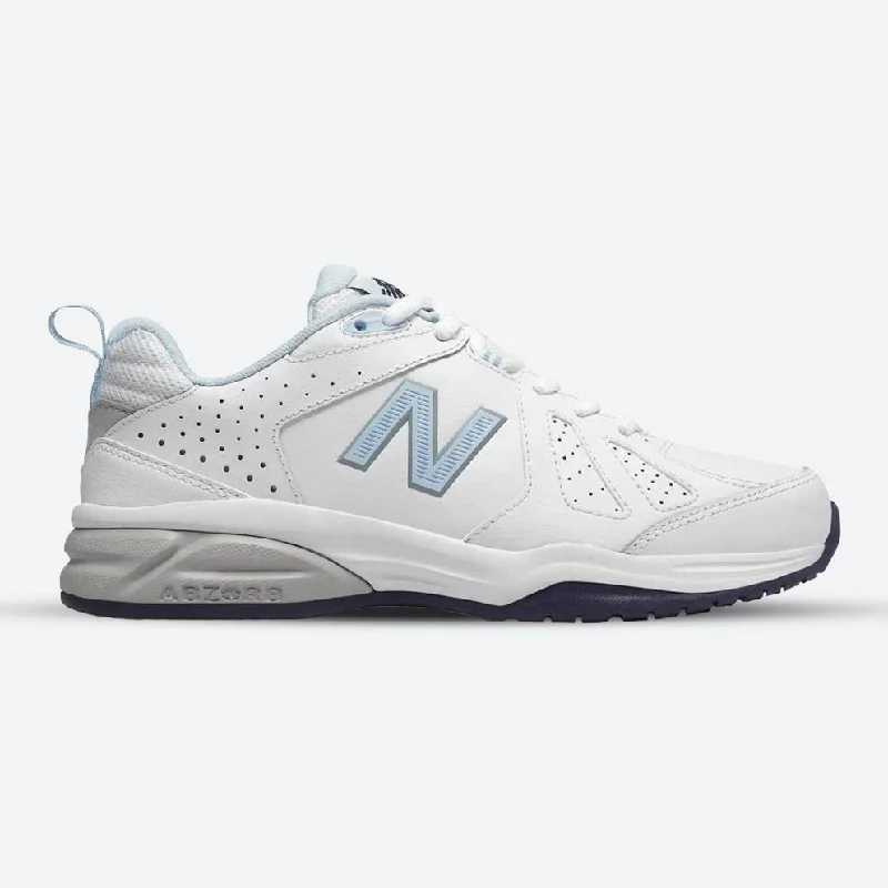 Low - Top Women's Tennis Sneakers in Bright Neon for a Pop of Color on the CourtWomens Wide Fit New Balance WX624WB5 Cross Sneakers