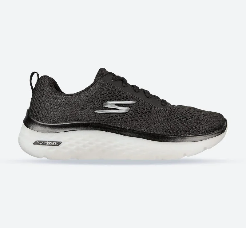 Slip - On Women's Canvas Sneakers in Navy for Easy and Effortless WearWomen's Wide Fit Skechers 124578 GO walk Hyper Burst Sneakers - Black/White