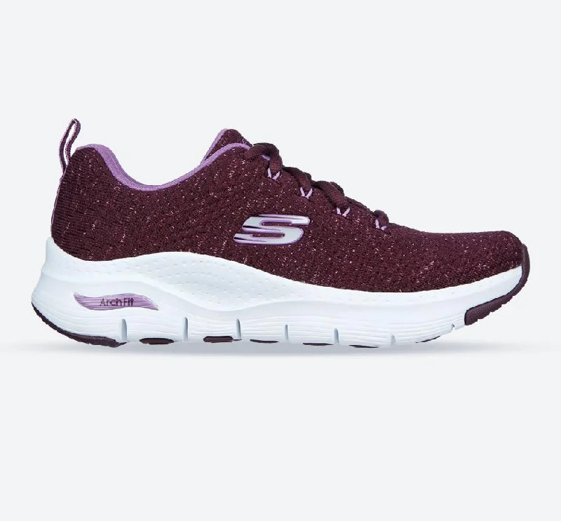 Lace - Up Women's Athletic Sneakers with Shock - Absorbing Midsoles for Intense WorkoutsWomen's Wide Fit Skechers 149713  Arch Fit Glee For All Sneakers