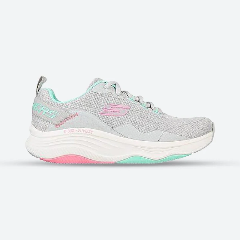 Women's Sneakers with Hidden Wedges for a Subtle Height Boost and Added StyleWomen's Wide Fit Skechers 149835 D'Lux Fitness Roam Free Sneakers