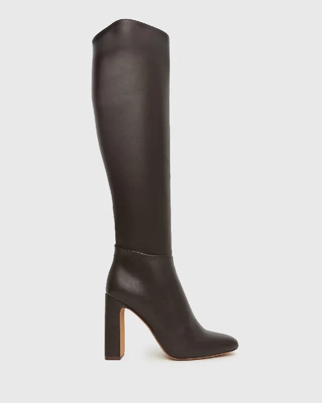 women's heeled boots with square toesARIANA Over-the-Knee Dress Boots