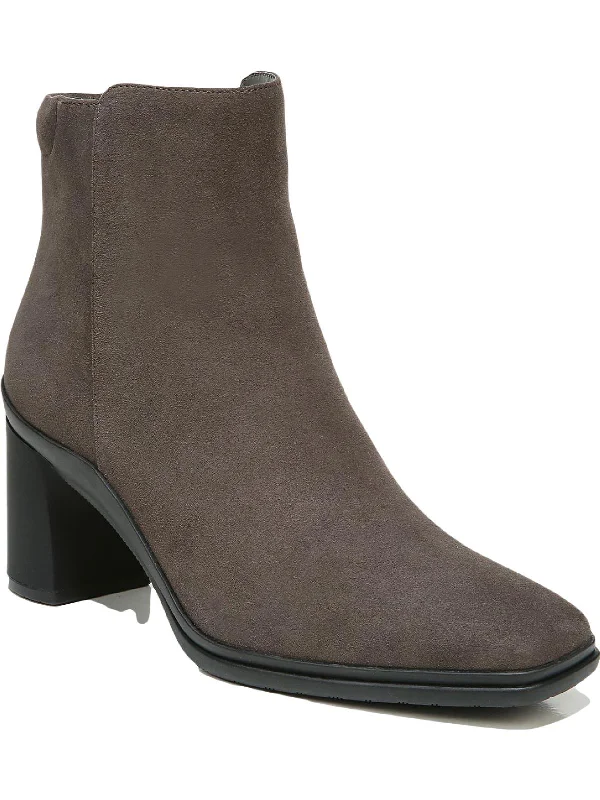 women's booties with lacesAVERY Womens Padded Insole Block Heel Ankle Boots