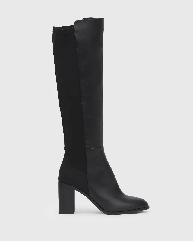 women's heeled boots with hidden wedgesRIKI Knee High Dress Boots