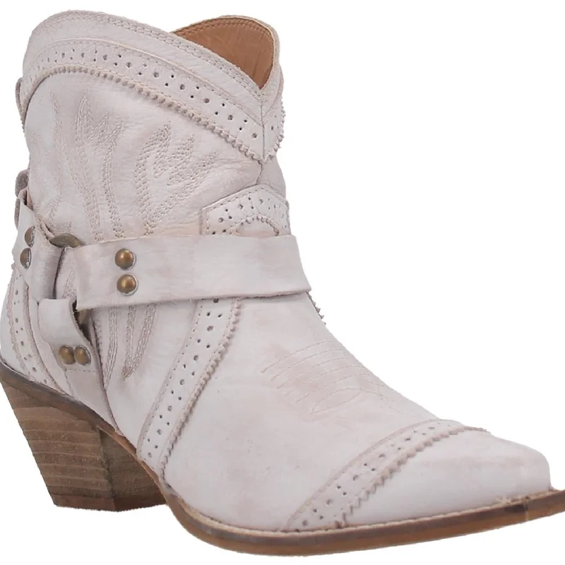 women's booties with pointed toeDingo Women's Gummy Bear Off White Western Booties