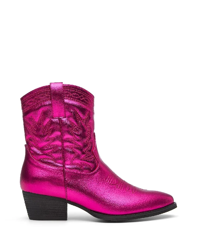 women's ankle boots with metallic finishWilder Cowboy Ankle Boot Metallic Pink