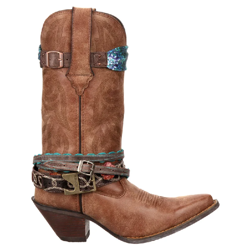 women's cowboy boots with fringeCrush Accessorized Snip Toe Cowboy Boots