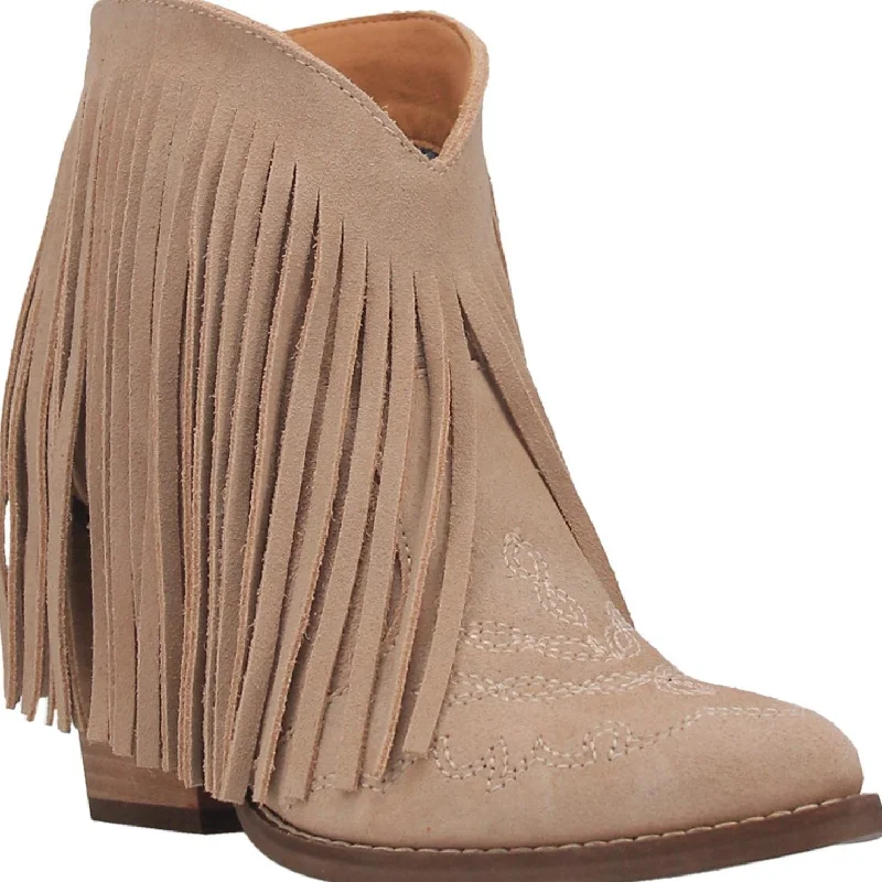 women's booties with chukka styleDingo Women's Tangles Western Booties-Sand