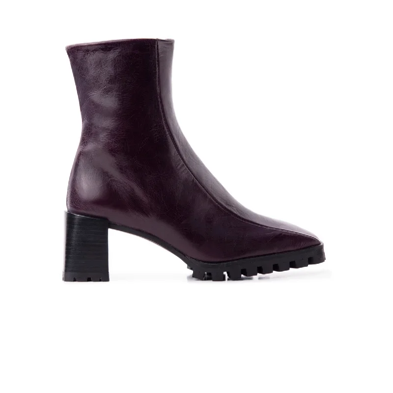 women's waterproof ankle bootsFeller Bordeau Leather