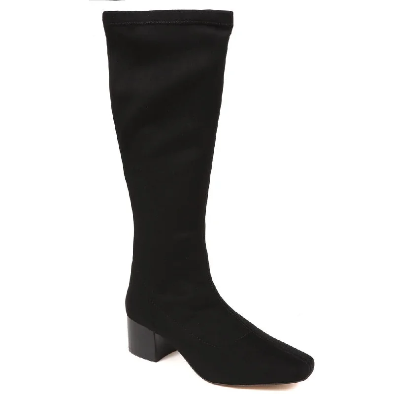 women's high-heeled bootsLouella Knee High Leather Boots - LOUELLA / 324 246