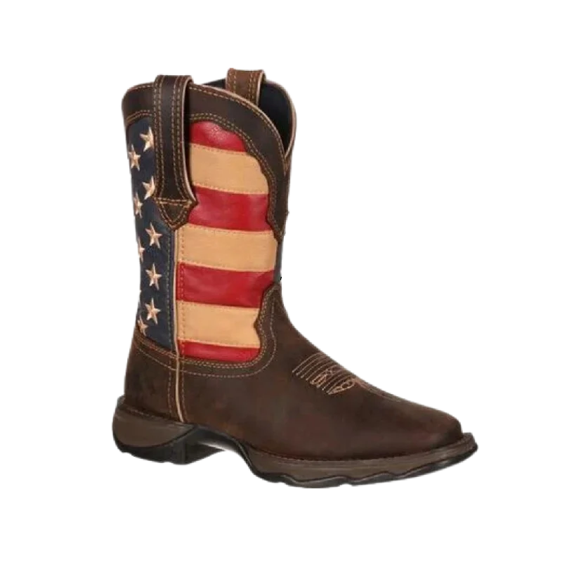 women's cowboy boots with elastic sidesRocky Boot Durango Women's Lady Rebel Patriotic Flag Boots