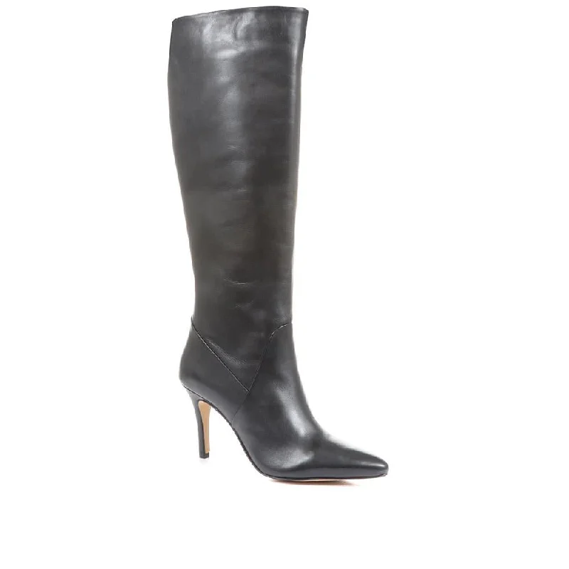 women's ankle heeled bootsLeilani Knee High Stiletto Boots - LEILANI / 322 780